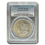 1878 Morgan Dollar 7 TF AU-50 PCGS (Reverse of 1878)