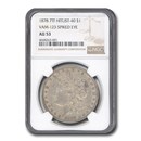 1878 Morgan Dollar 7 TF AU-53 PCGS (VAM-123 Spiked Eye)