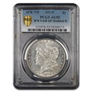 1878 Morgan Dollar 7 TF AU-55 PCGS (R78, VAM 187, Double R)