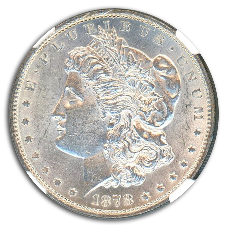 1878 Morgan Dollar 7 TF AU-58 NGC (Reverse of 79)