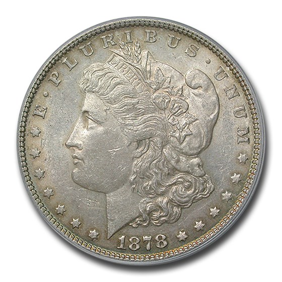 1878 Morgan Dollar 7 TF AU-58 PCGS (VAM 81 Polished Ear, R78) 1878 Morgan Dollar 7 TF AU-58 PCGS (VAM 81 Polished Ear, R78)