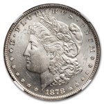 1878 Morgan Dollar 7 TF Rev of 78 MS-64 NGC (Nice Toned Reverse)