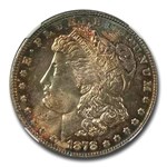 1878 Morgan Dollar 7 TF Rev of 78 MS-64+ NGC