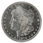 1878 Morgan Dollar 7 TF Rev of 78 MS-64 PCGS (DMPL)