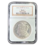 1878 Morgan Dollar 7 TF Rev of 78 MS-65 NGC