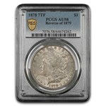 1878 Morgan Dollar 7 TF Rev of 79 AU-58 PCGS