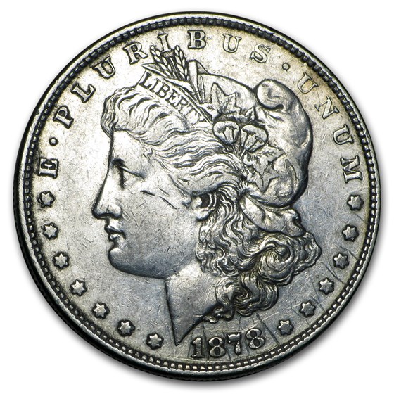 1878 Morgan Dollar 8 Tailfeathers XF Details (Cleaned) 1878 Morgan Dollar 8 Tailfeathers XF Details (Cleaned)