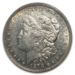 1878 Morgan Dollar 8 TF AU-50 PCGS (Vam-14.15 Lines in Hair)