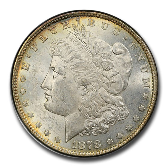 1878 Morgan Dollar 8 TF AU-58 PCGS 1878 Morgan Dollar 8 TF AU-58 PCGS