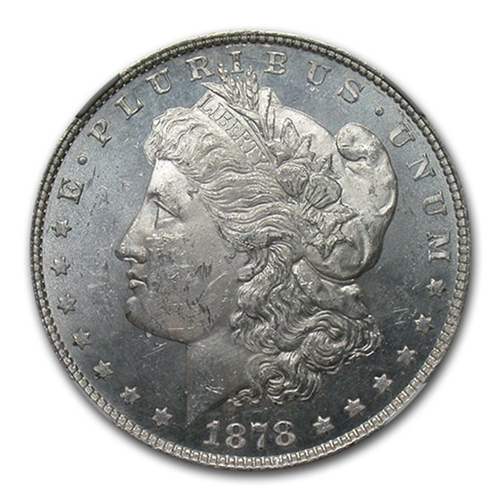 1878 Morgan Dollar 8 TF MS-62 PL NGC 1878 Morgan Dollar 8 TF MS-62 PL NGC