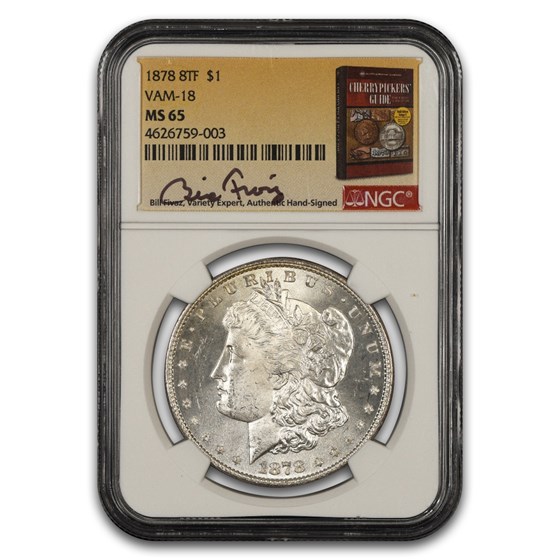 1878 Morgan Dollar 8 TF MS-65 NGC (VAM-18, Fivaz)