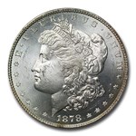 1878 Morgan Dollar 8 TF MS-65 PCGS