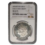 1878 Morgan Dollar 8 TF PL MS-62 NGC (VAM-15 DDO "LIBERTY")