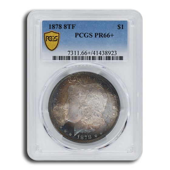 1878 Morgan Dollar 8 TF PR-66+ PCGS 1878 Morgan Dollar 8 TF PR-66+ PCGS