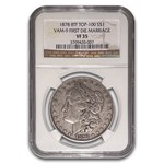 1878 Morgan Dollar 8 TF VF-35 NGC (VAM-9, Top-100)