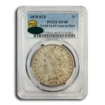 1878 Morgan Dollar 8 TF XF-40 PCGS CAC (VAM 14.15 Lines in Hair)