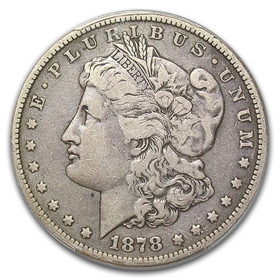 1878 Morgan Dollar Fine-15 PCGS (VAM 14.15 Lines in Hair)