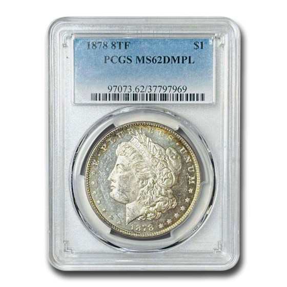 1878 Morgan Dollar MS-62 PCGS (DMPL) 1878 Morgan Dollar MS-62 PCGS (DMPL)