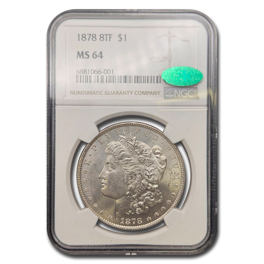 1878 Morgan Dollar MS-64 NGC CAC