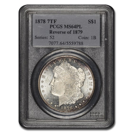 1878 Morgan Dollar MS-64 PCGS (PL) 1878 Morgan Dollar MS-64 PCGS (PL)