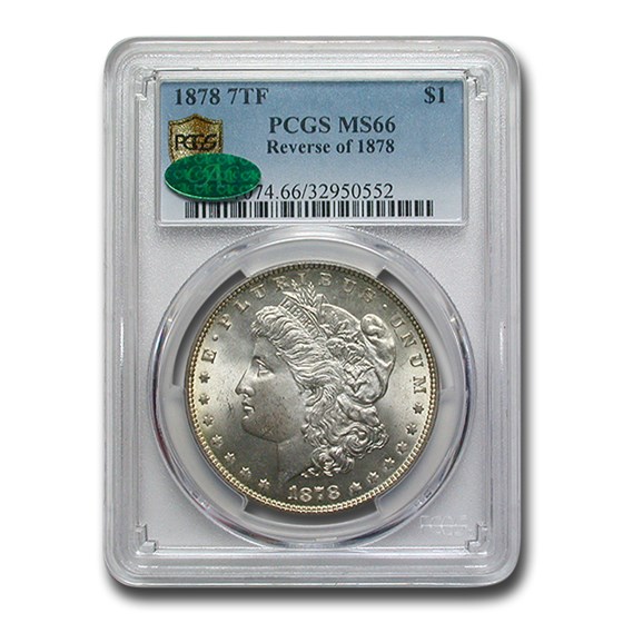 1878 Morgan Dollar MS-66 PCGS CAC (Reverse of 1878) 1878 Morgan Dollar MS-66 PCGS CAC (Reverse of 1878)