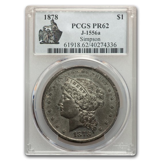 1878 Morgan Dollar Pattern PR-62 PCGS (J-1556a) 1878 Morgan Dollar Pattern PR-62 PCGS (J-1556a)