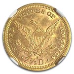 1878-S $2.50 Liberty Gold Quarter Eagle MS-64 NGC