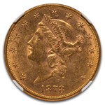 1878-S $20 Liberty Gold Double Eagle MS-61 NGC
