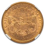 1878-S $20 Liberty Gold Double Eagle MS-61 NGC