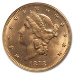 1878-S $20 Liberty Gold Double Eagle MS-64 NGC