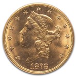 1878-S $20 Liberty Gold Double Eagle MS-64 NGC