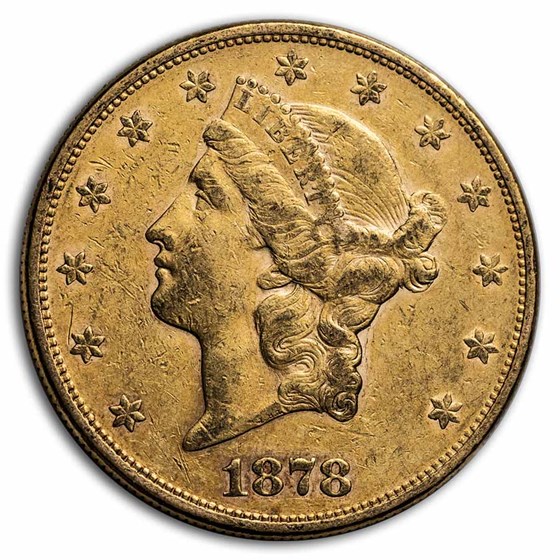 1878-S $20 Liberty Gold Double Eagle XF 1878-S $20 Liberty Gold Double Eagle XF
