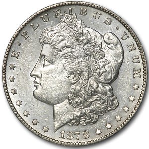 1878-S Morgan Dollar AU-55 (VAM-50, Tripled Eyelid-Lava Wing) 1878-S Morgan Dollar AU-55 (VAM-50, Tripled Eyelid-Lava Wing)