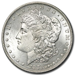 1878-S Morgan Dollar BU Details (Cleaned)