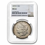1878-S Morgan Dollar MS-61 NGC