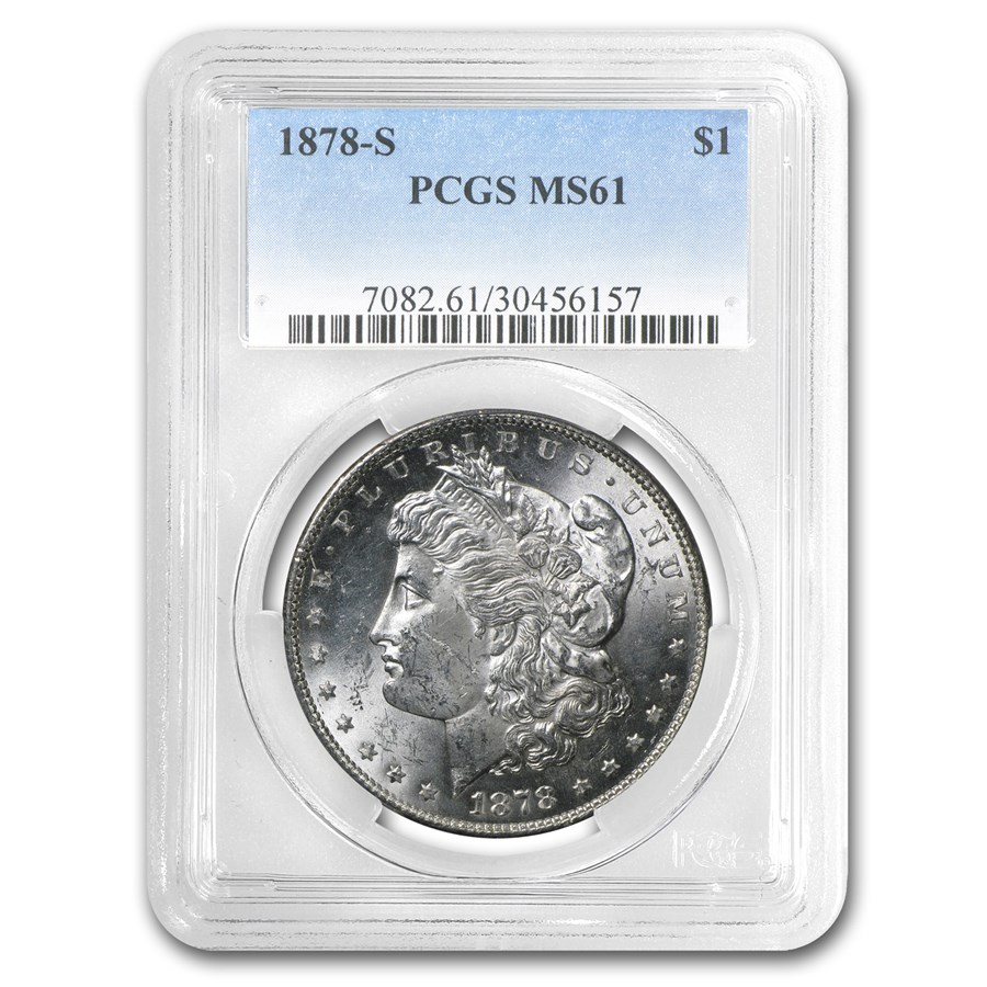 1878-S Morgan Dollar MS-61 PCGS