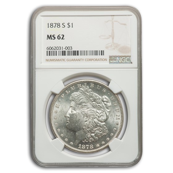 1878-S Morgan Dollar MS-62 NGC