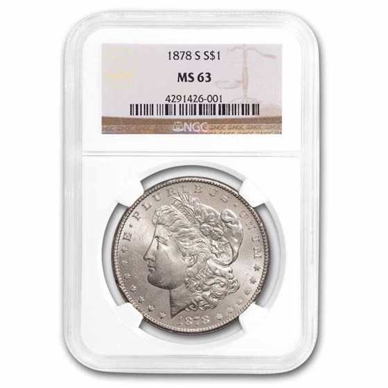 1878-S Morgan Dollar MS-63 NGC 1878-S Morgan Dollar MS-63 NGC