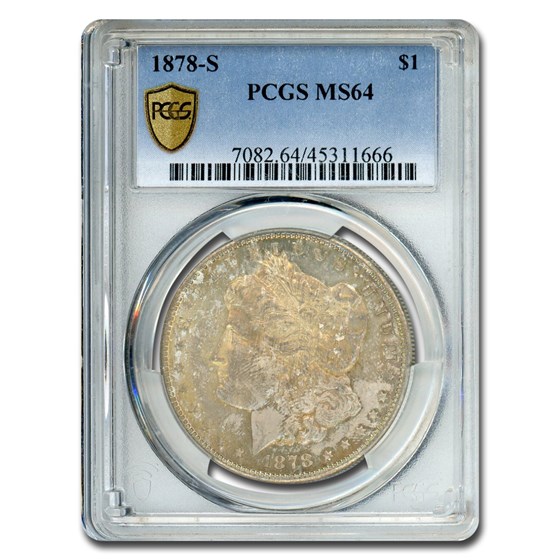 1878-S Morgan Dollar MS-64 PCGS (Toned)