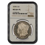 1878-S Morgan Dollar MS-66+ NGC (PL)