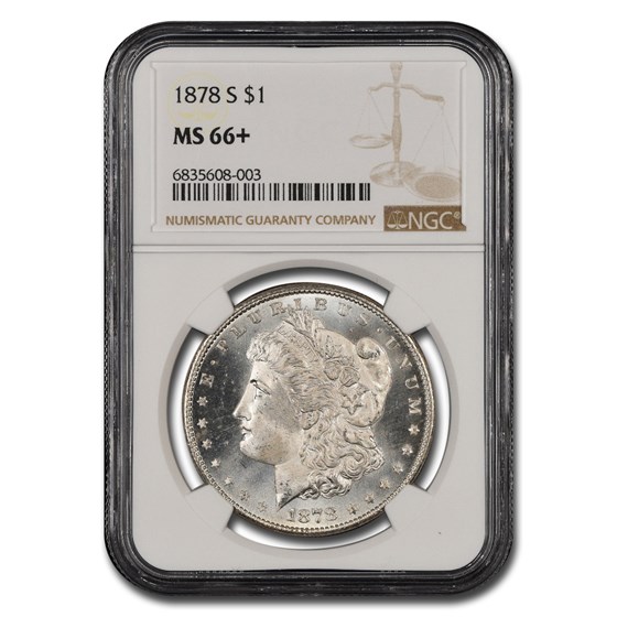 1878-S Morgan Dollar MS-66+ NGC 1878-S Morgan Dollar MS-66+ NGC