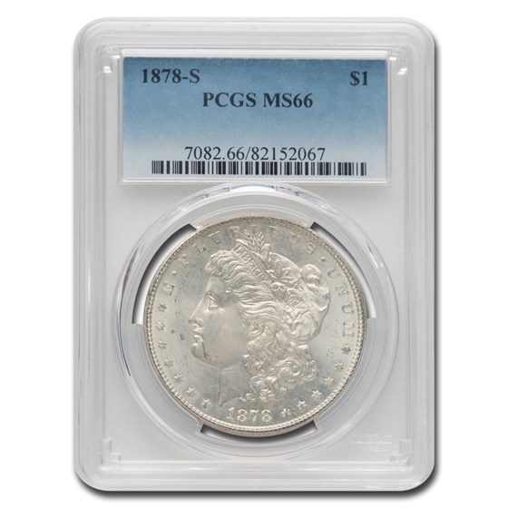 1878-S Morgan Dollar MS-66 PCGS 1878-S Morgan Dollar MS-66 PCGS