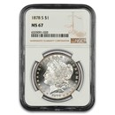 1878-S Morgan Dollar MS-67 NGC