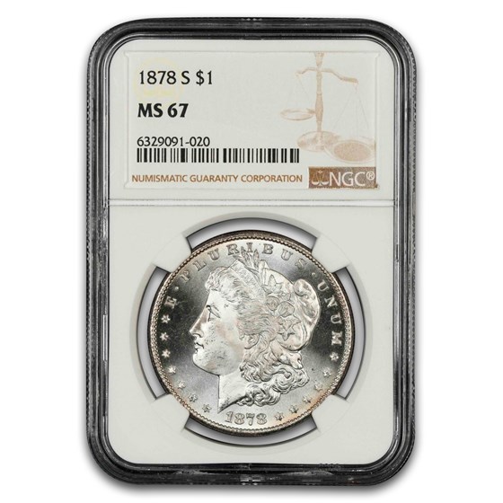 1878-S Morgan Dollar MS-67 NGC
