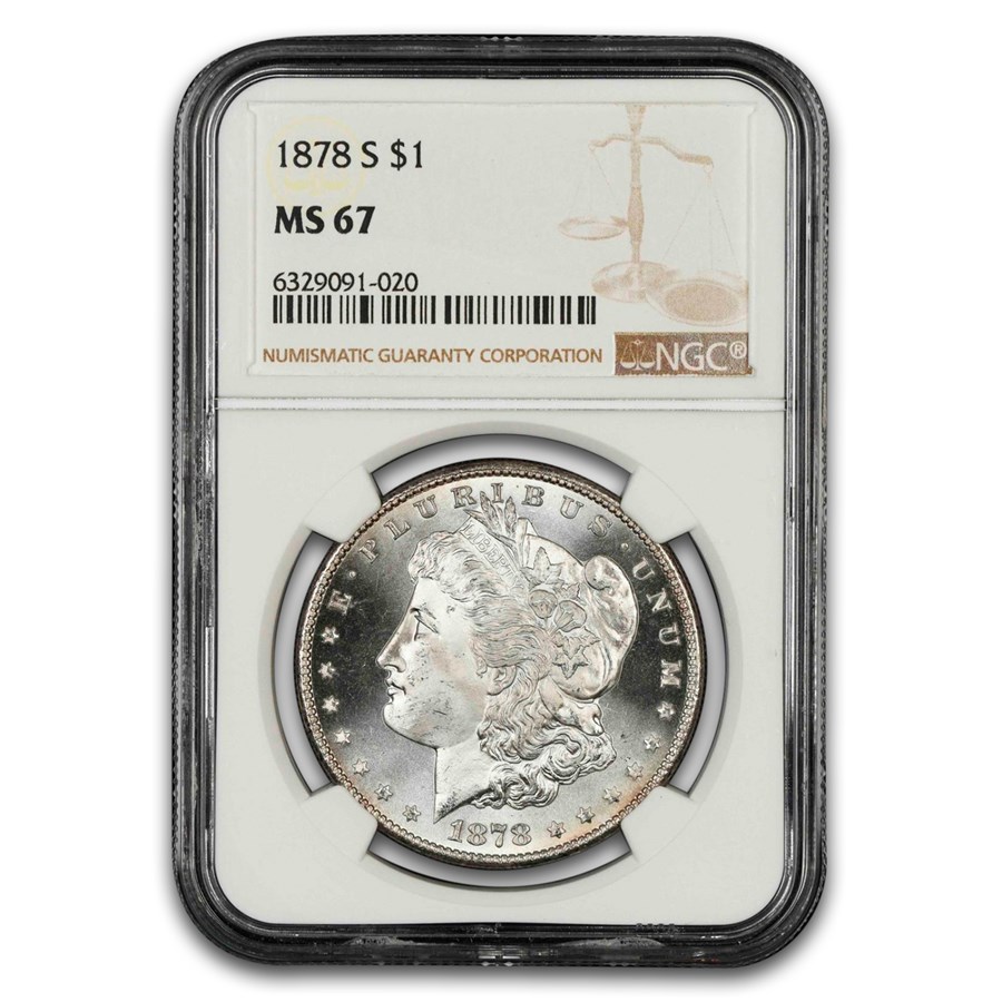 1878-S Morgan Dollar MS-67 NGC
