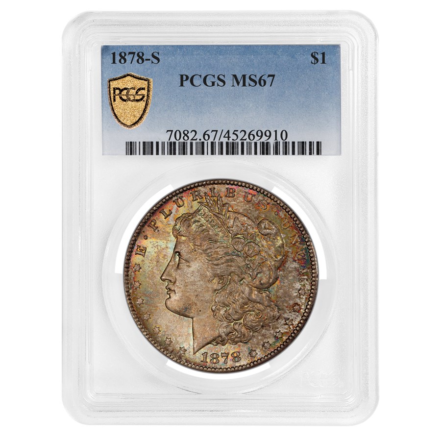 1878-S Morgan Dollar MS-67 PCGS (Toned)