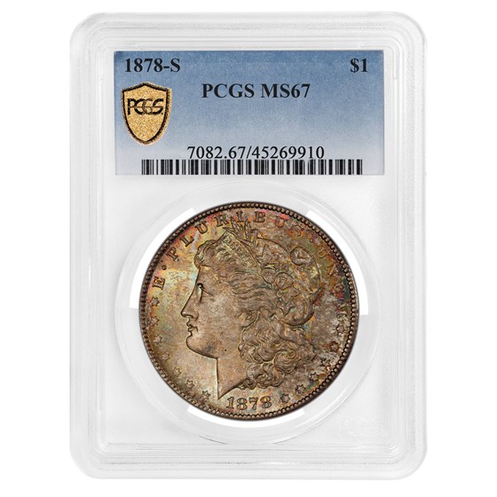 1878-S Morgan Dollar MS-67 PCGS 1878-S Morgan Dollar MS-67 PCGS