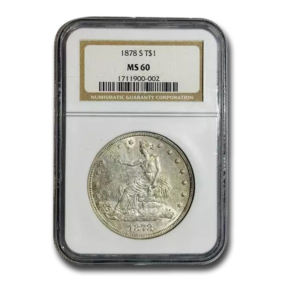 1878-S Trade Dollar MS-60 NGC 1878-S Trade Dollar MS-60 NGC