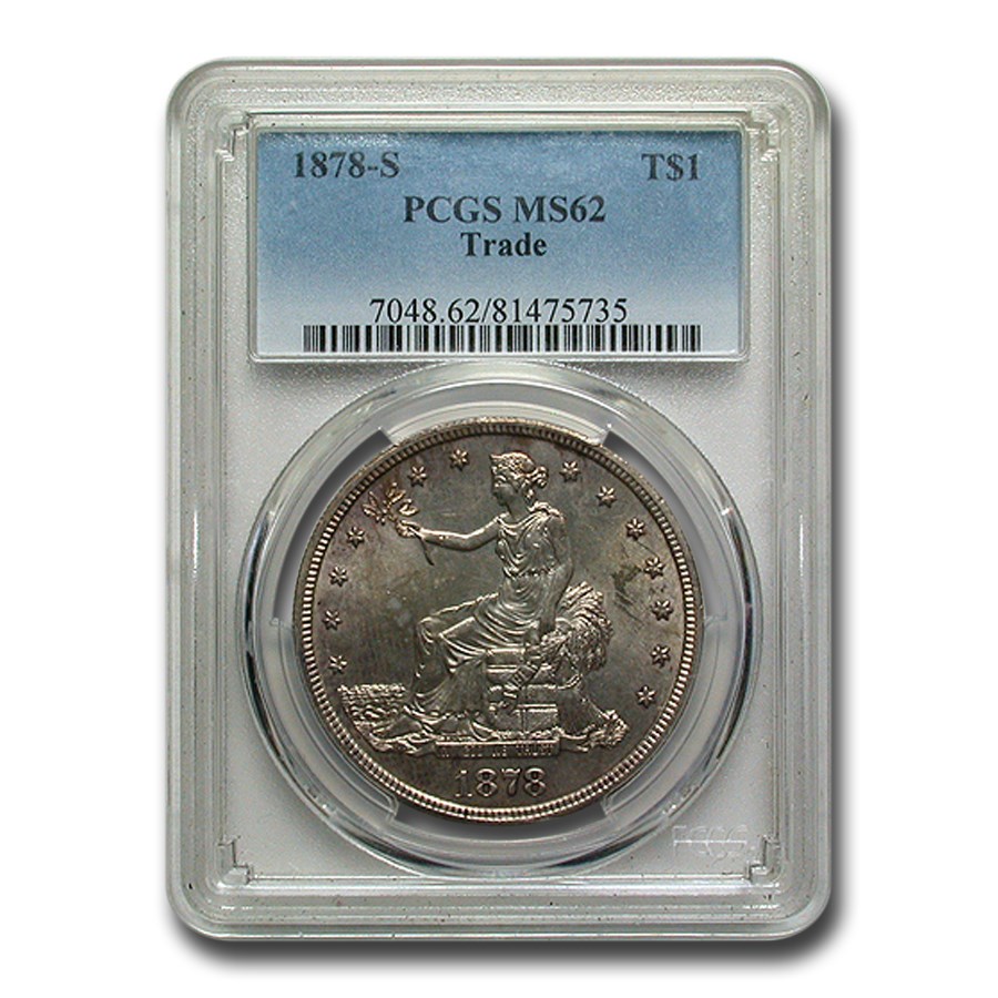 1878-S Trade Dollar MS-62 PCGS