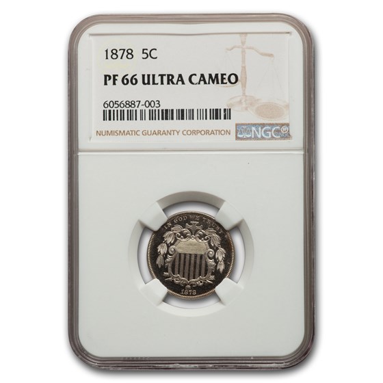 1878 Shield Nickel PF-66 UCAM NGC 1878 Shield Nickel PF-66 UCAM NGC